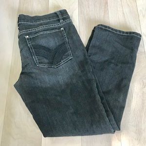 White House Black Market Straight Leg Jeans Noir 8